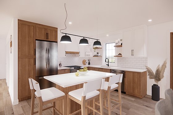 Interior - Kitchen for Country House Plan #23-2463 - 3 bed, 2 bath