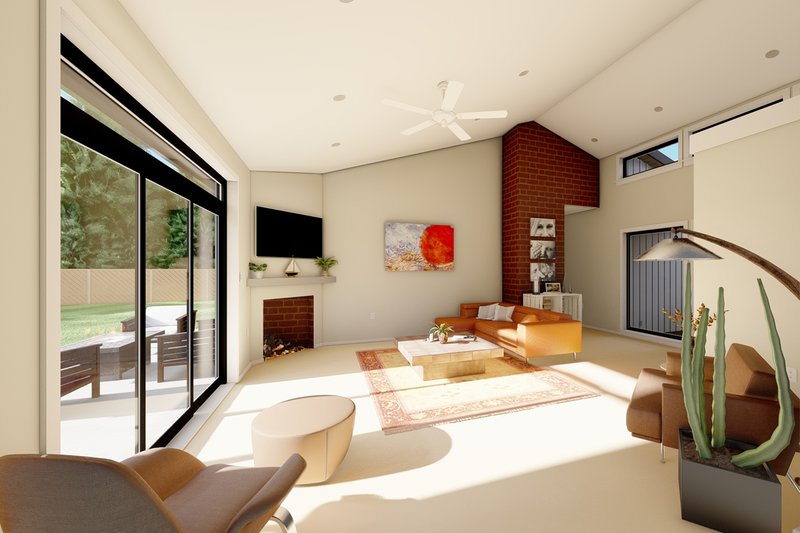 Home Plan - Interior - Family Room for Modern House Plan #126-189 - 3 bed, 2 bath