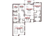 Ranch Style House Plan - 3 Beds 2 Baths 1948 Sq/Ft Plan #63-259 