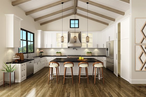 Interior - Kitchen for Farmhouse House Plan #119-437 - 3 bed, 2 bath