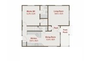 Craftsman Style House Plan - 3 Beds 2.5 Baths 1315 Sq/Ft Plan #461-17 