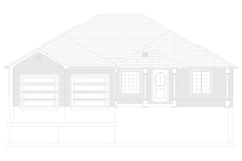House Blueprint - Exterior - Front Elevation 4 for Traditional House Plan #1060-367 - 1 bed, 1.5 bath