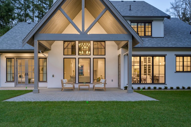 Dream House Plan - Exterior - Rear Elevation 1 for European House Plan #1114-1 - 4 bed, 2.5 bath