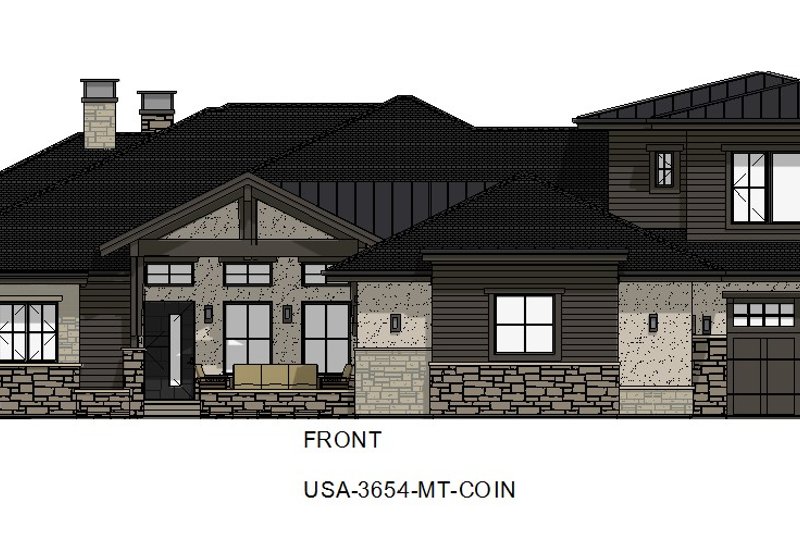 Home Plan - Exterior - Front Elevation 8 for Contemporary House Plan #1069-31 - 5 bed, 5.5 bath
