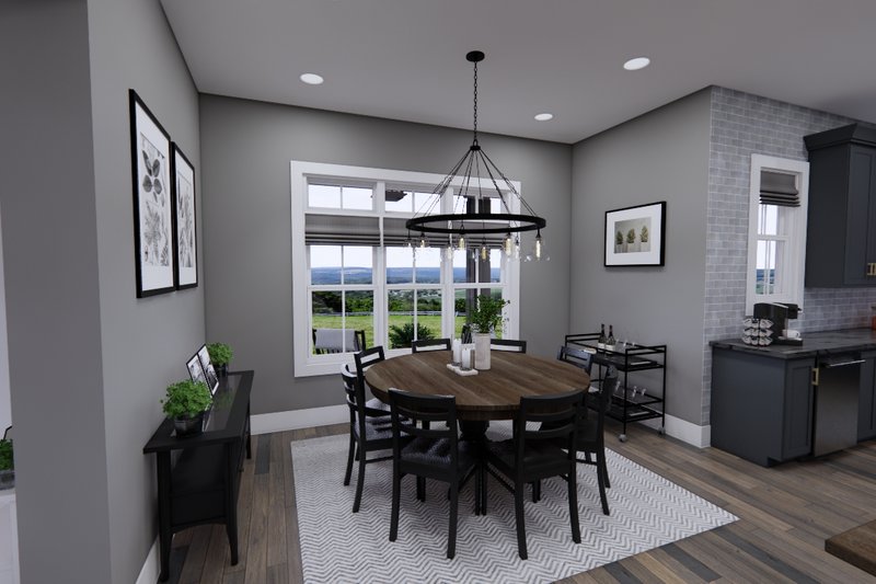 Dream House Plan - Interior - Dining Room for Farmhouse House Plan #51-1242 - 5 bed, 4.5 bath