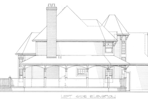 Exterior - Other Elevation 1 for Country House Plan #47-289 - 4 bed, 2.5 bath