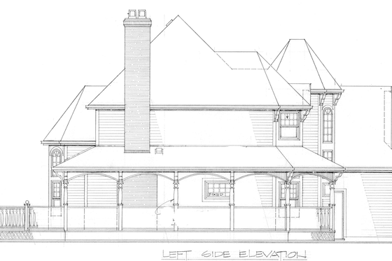 Exterior - Other Elevation 1 for Country House Plan #47-289 - 4 bed, 2.5 bath