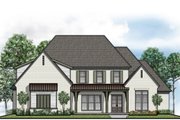 European Style House Plan - 4 Beds 4.5 Baths 4131 Sq/Ft Plan #1081-36 