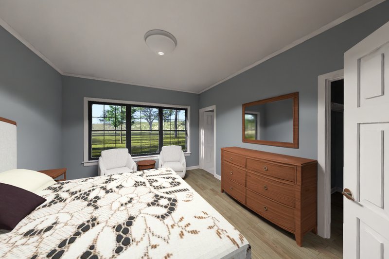 Architectural House Design - Interior - Master Bedroom 1 for Modern House Plan #513-2460 - 3 bed, 2 bath