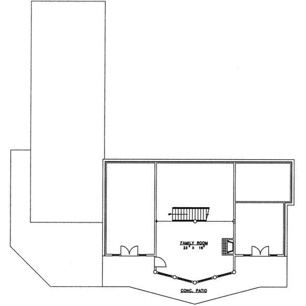 Dream House Plan - Modern Floor Plan - Lower Floor Plan #117-233