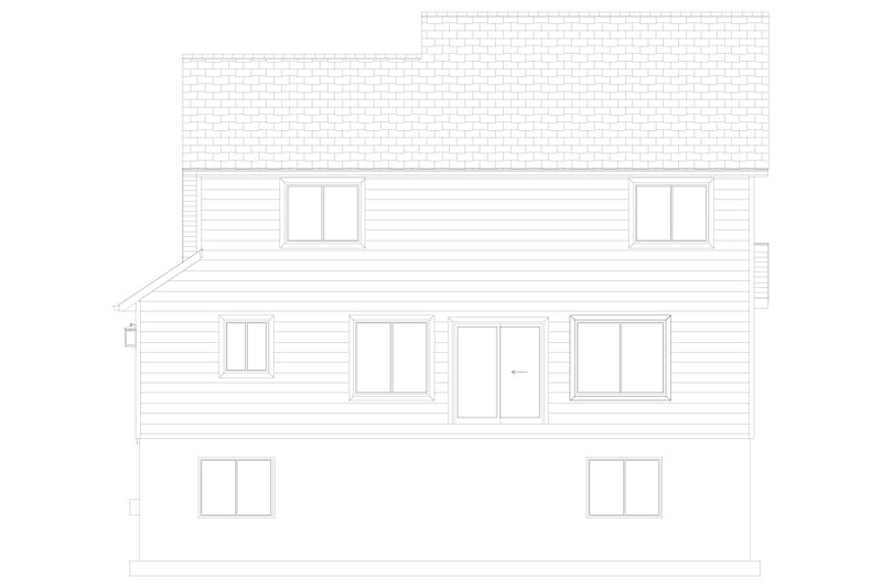 House Plan Design - Exterior - Rear Elevation 2 for Farmhouse House Plan #1060-239 - 3 bed, 2.5 bath