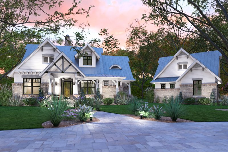 Architectural House Design - Farmhouse Exterior - Front Elevation Plan #120-292