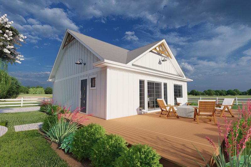 House Blueprint - Farmhouse Exterior - Front Elevation Plan #126-176