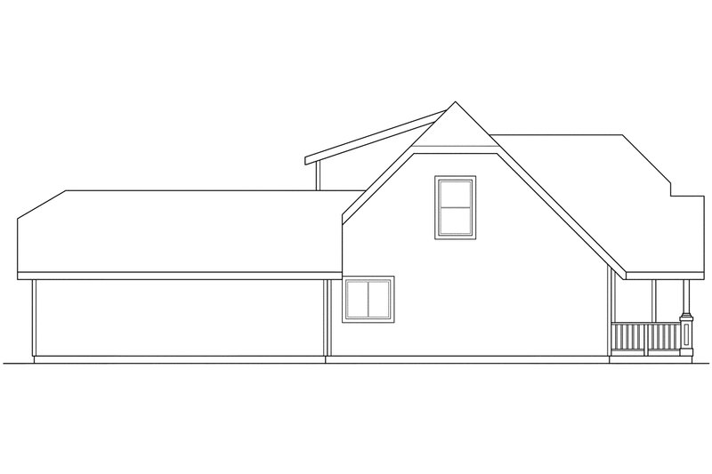 Home Plan - Exterior - Other Elevation for Traditional House Plan #124-307 - 3 bed, 2.5 bath