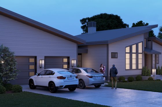 Exterior - Front Elevation 4 for Modern House Plan #928-396 - 4 bed, 3 bath