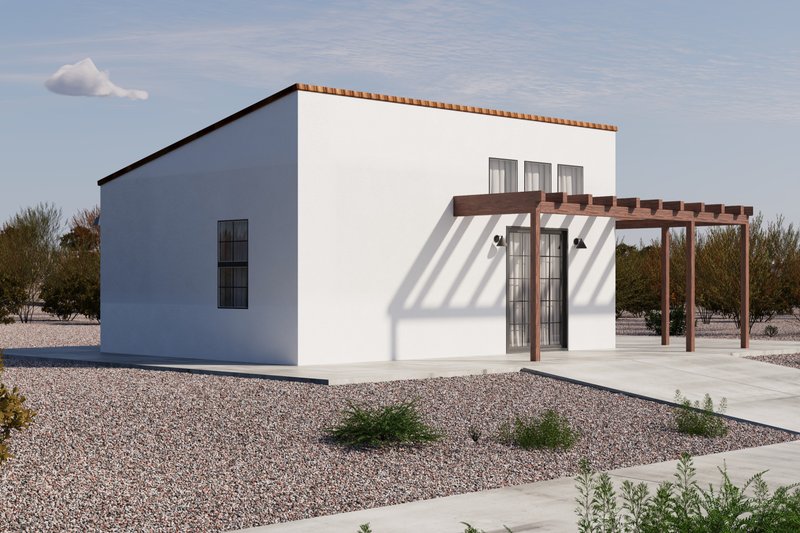 House Blueprint - Exterior - Other Elevation for Mediterranean House Plan #1106-38, 1 bath