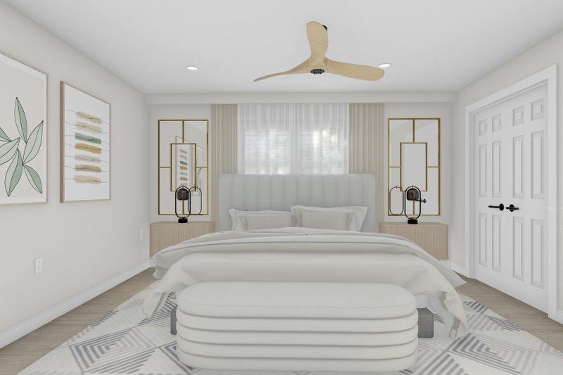 House Blueprint - Interior - Master Bedroom for Cottage House Plan #1060-177 - 3 bed, 2 bath