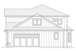 Exterior - Other Elevation 1 for Farmhouse House Plan #46-907 - 4 bed, 2.5 bath