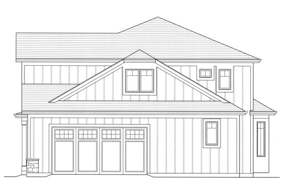 Exterior - Other Elevation 1 for Farmhouse House Plan #46-907 - 4 bed, 2.5 bath