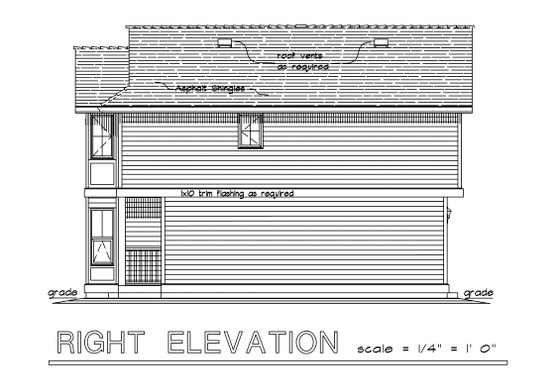 Exterior - Other Elevation for Colonial House Plan #18-2005 - 3 bed, 3 bath