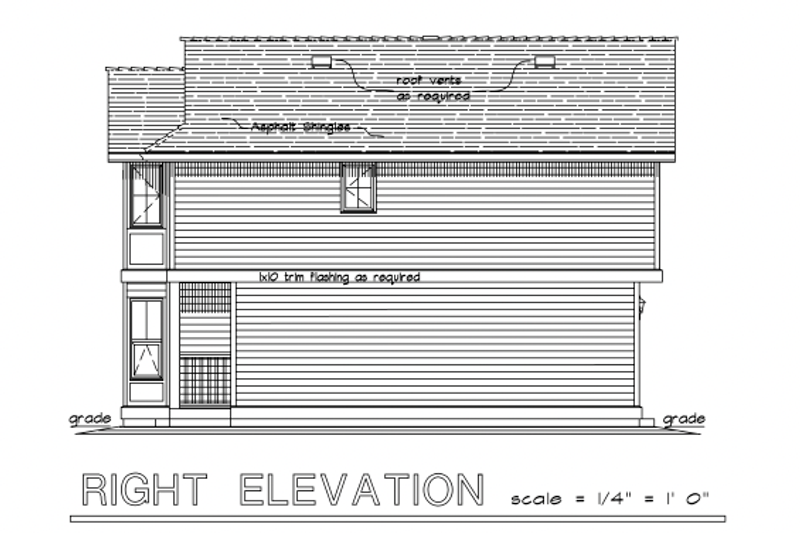 House Design - Exterior - Other Elevation for Colonial House Plan #18-2005 - 3 bed, 3 bath