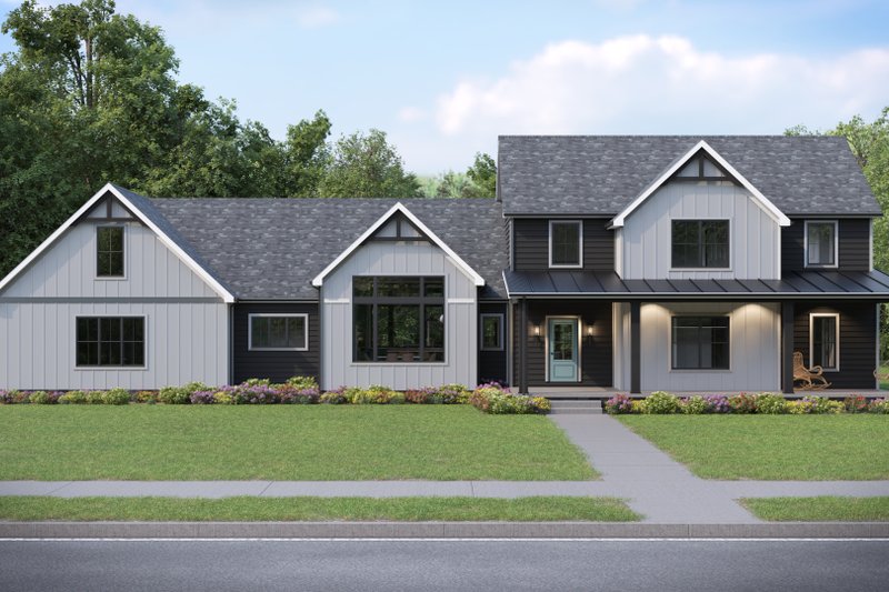 House Plan Design - Exterior - Front Elevation 2 for Colonial House Plan #1089-41 - 3 bed, 3.5 bath