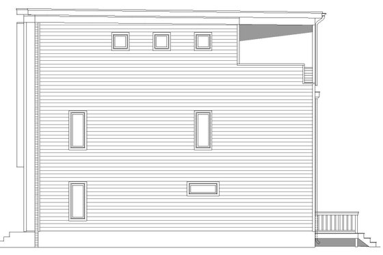Exterior - Other Elevation 1 for Contemporary House Plan #932-196 - 3 bed, 3.5 bath