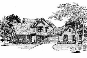Traditional Exterior - Front Elevation Plan #70-319