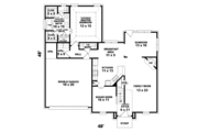 European Style House Plan - 4 Beds 2.5 Baths 2046 Sq/Ft Plan #81-13877 