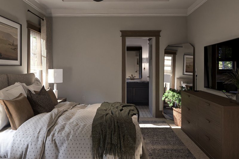 House Design - Interior - Master Bedroom 1 for Craftsman House Plan #455-418 - 3 bed, 2 bath