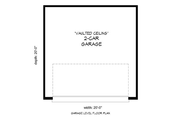 Floor Plan - Main Floor for Contemporary House Plan #932-224, 0 bath