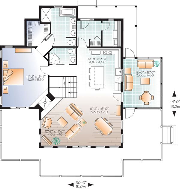 Dream House Plan - Contemporary Floor Plan - Main Floor Plan #23-2317