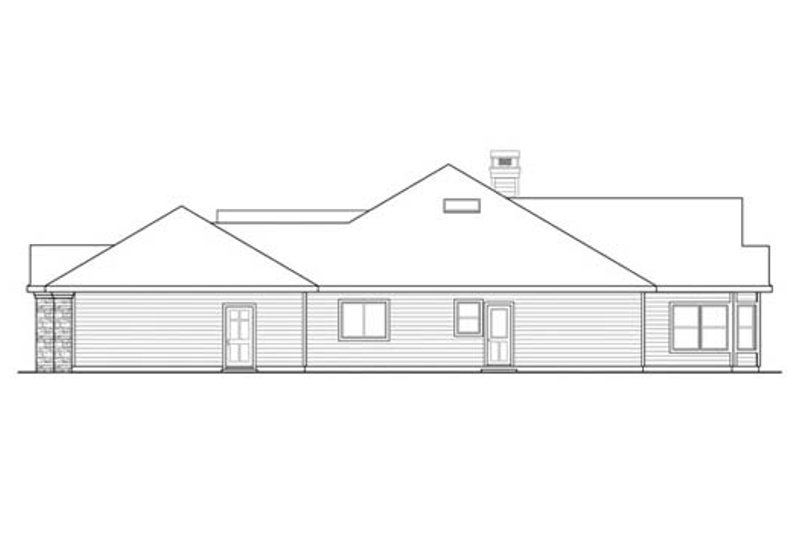 Dream House Plan - Exterior - Other Elevation 1 for Ranch House Plan #124-858 - 3 bed, 2.5 bath