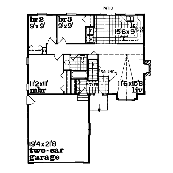 House Design - Traditional Floor Plan - Main Floor Plan #47-225