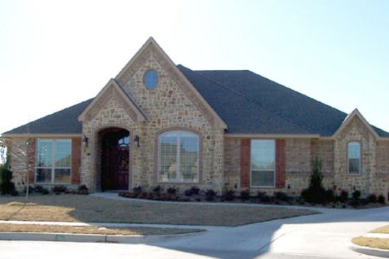 Exterior - Front Elevation for European House Plan #84-339 - 3 bed, 3 bath