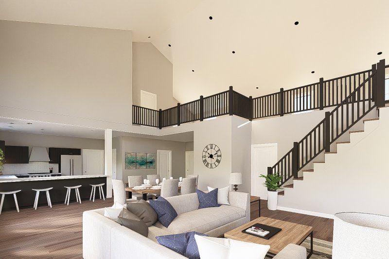 Architectural House Design - Interior - Family Room 1 for Barndominium House Plan #1064-444 - 2 bed, 2.5 bath