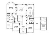 European Style House Plan - 5 Beds 3.5 Baths 3801 Sq/Ft Plan #411-565 
