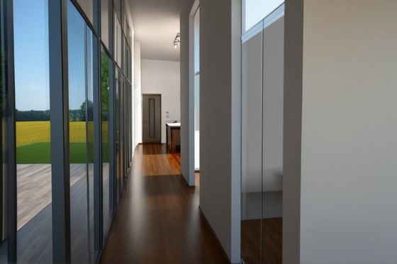 Interior - Entry 1 for Modern House Plan #542-11 - 3 bed, 3.5 bath