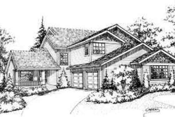 Exterior - Front Elevation for Traditional House Plan #78-133 - 4 bed, 3 bath