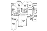 European Style House Plan - 3 Beds 2.5 Baths 2439 Sq/Ft Plan #52-121 