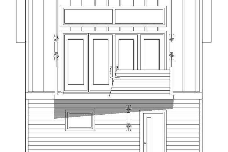 Dream House Plan - Exterior - Front Elevation 3 for Contemporary House Plan #932-177, 1 bath