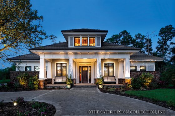 Luxury Contemporary Craftsman House Plan