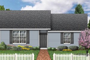 Ranch Exterior - Front Elevation Plan #84-472