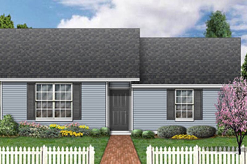 Architectural House Design - Ranch Exterior - Front Elevation Plan #84-472