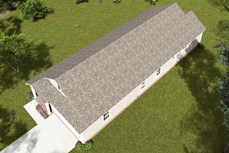 House Blueprint - Exterior - Other Elevation 3 for Cottage House Plan #513-2269 - 3 bed, 2 bath
