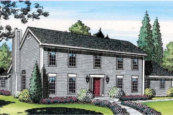 Exterior - Front Elevation for Traditional House Plan #312-793 - 3 bed, 2.5 bath