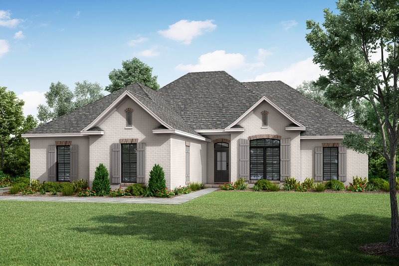Architectural House Design - Exterior - Front Elevation 3 for Traditional House Plan #430-54 - 4 bed, 2 bath