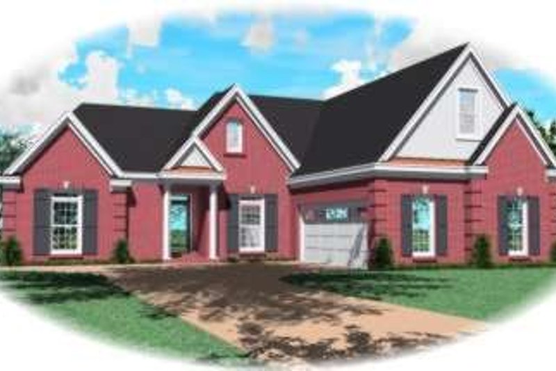 Traditional Style House Plan - 3 Beds 3 Baths 2590 Sq/Ft Plan #81-1100