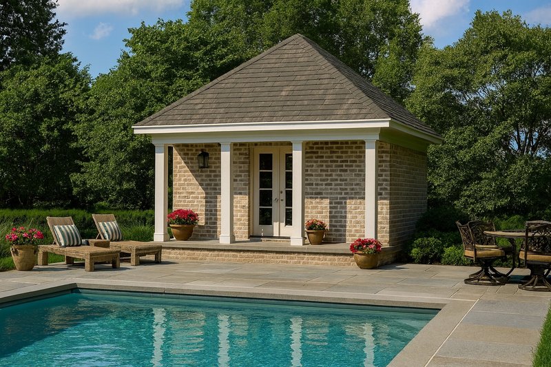 Home Plan - Southern Exterior - Front Elevation Plan #17-2575