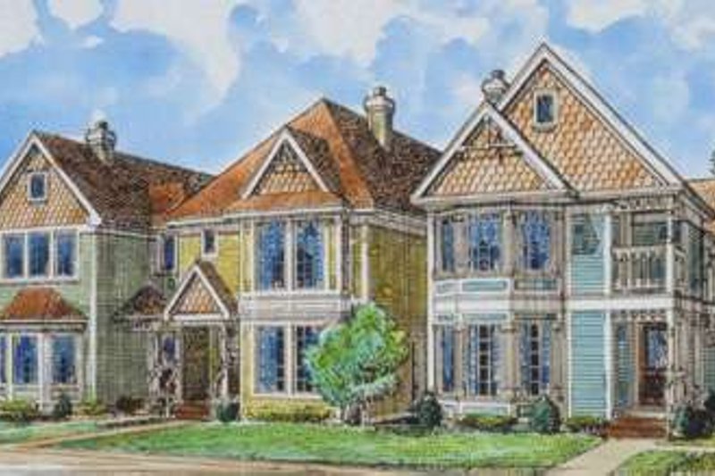 Home Plan - Victorian Exterior - Front Elevation Plan #410-292
